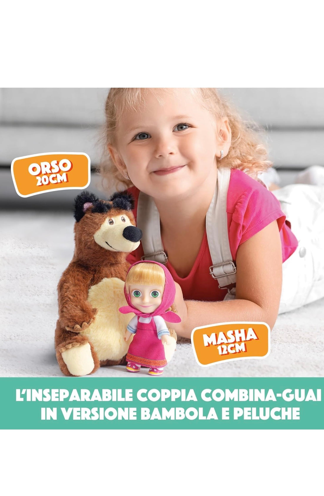 Masha e Orso- Set bambola con peluche