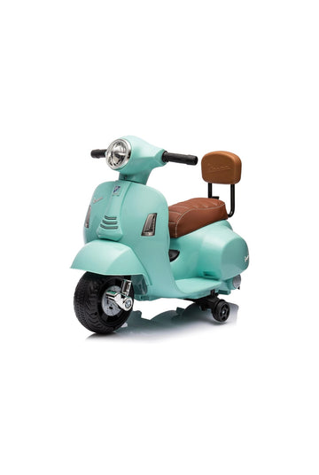 Mondial Toys- Vespa Piaggio Tiffany elettrica schienale e sedile in pelle