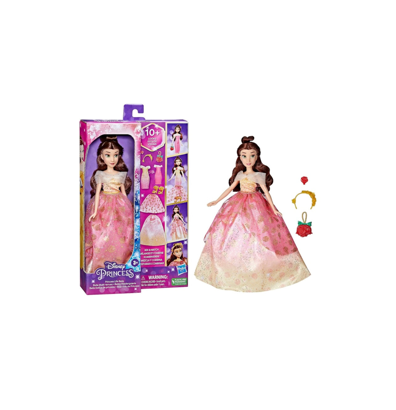 Disney Princess- Belle mix e match con accessori 10 outfit