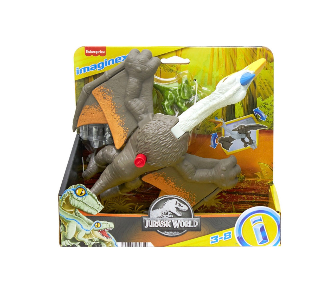 Jurassic World- Imaginext Dominion Quetzal agguato in volo