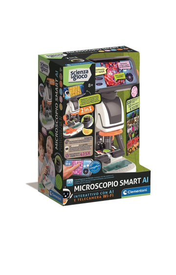 Scienza&Gioco- Microscopio Smart AI con telecamera Wi-Fi