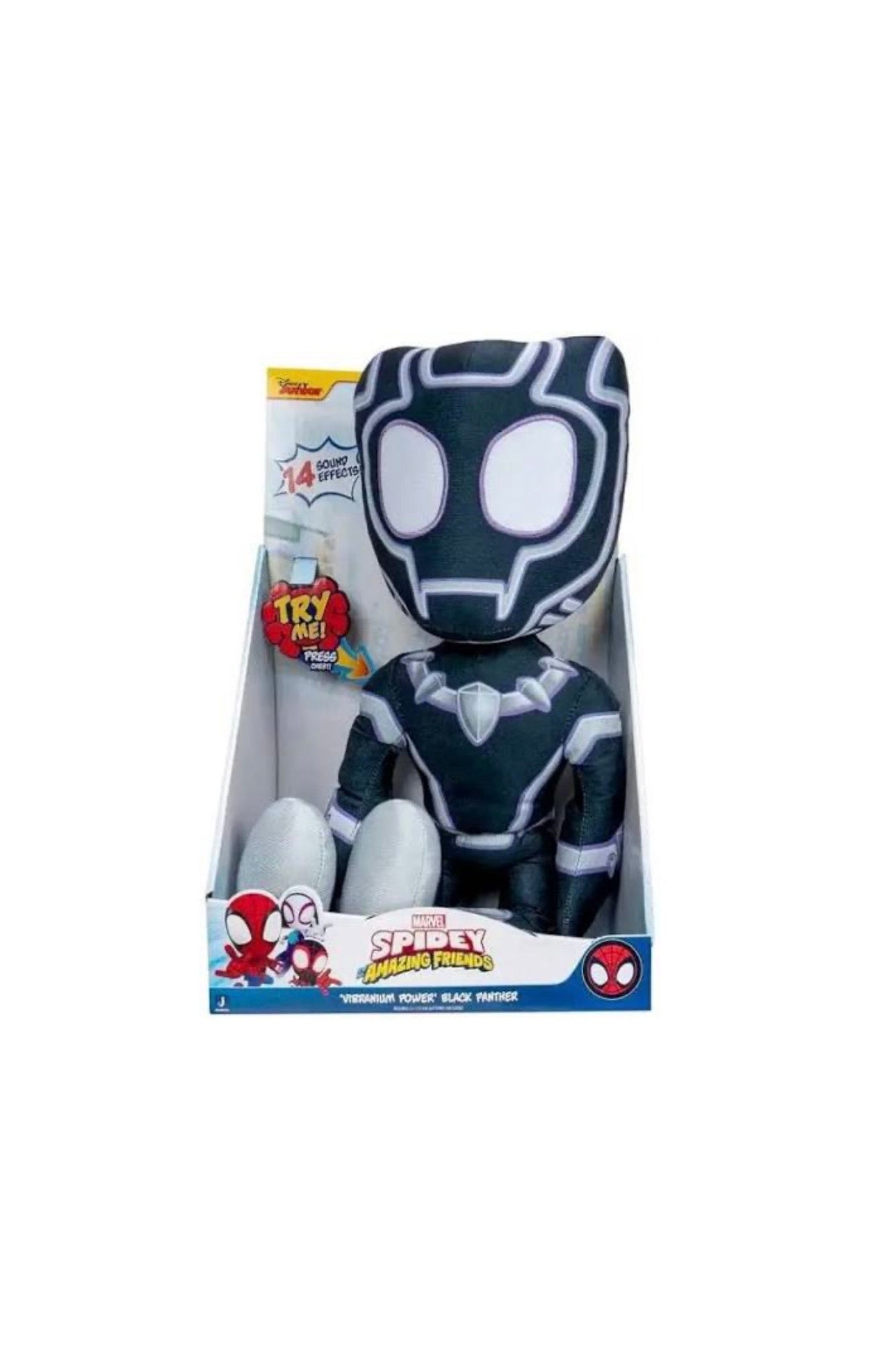 Spidey- Peluche Black Panther con suoni