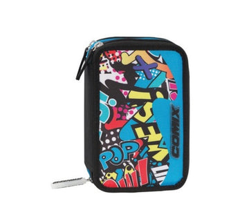 Comix Wave- Astuccio 3 zip completo street world
