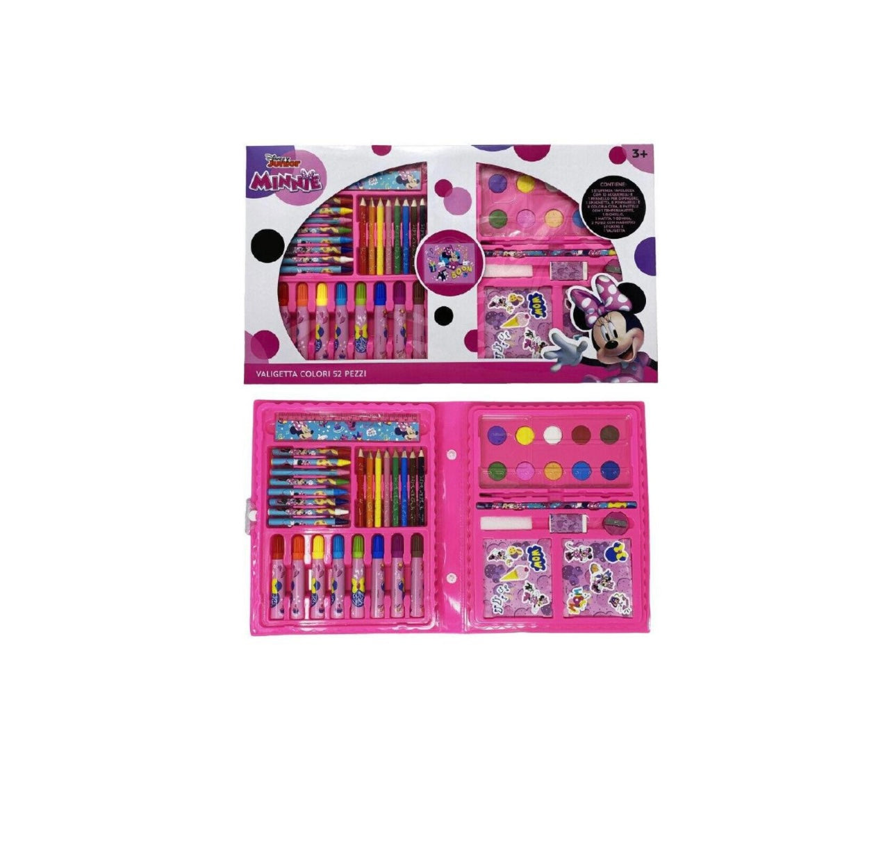 Minnie Mouse- Valigetta colori 52pz