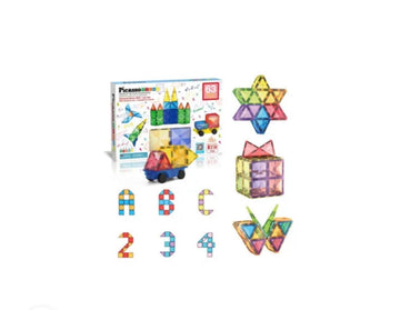 Piastrelle magnetiche e veicolo 63 pezzi