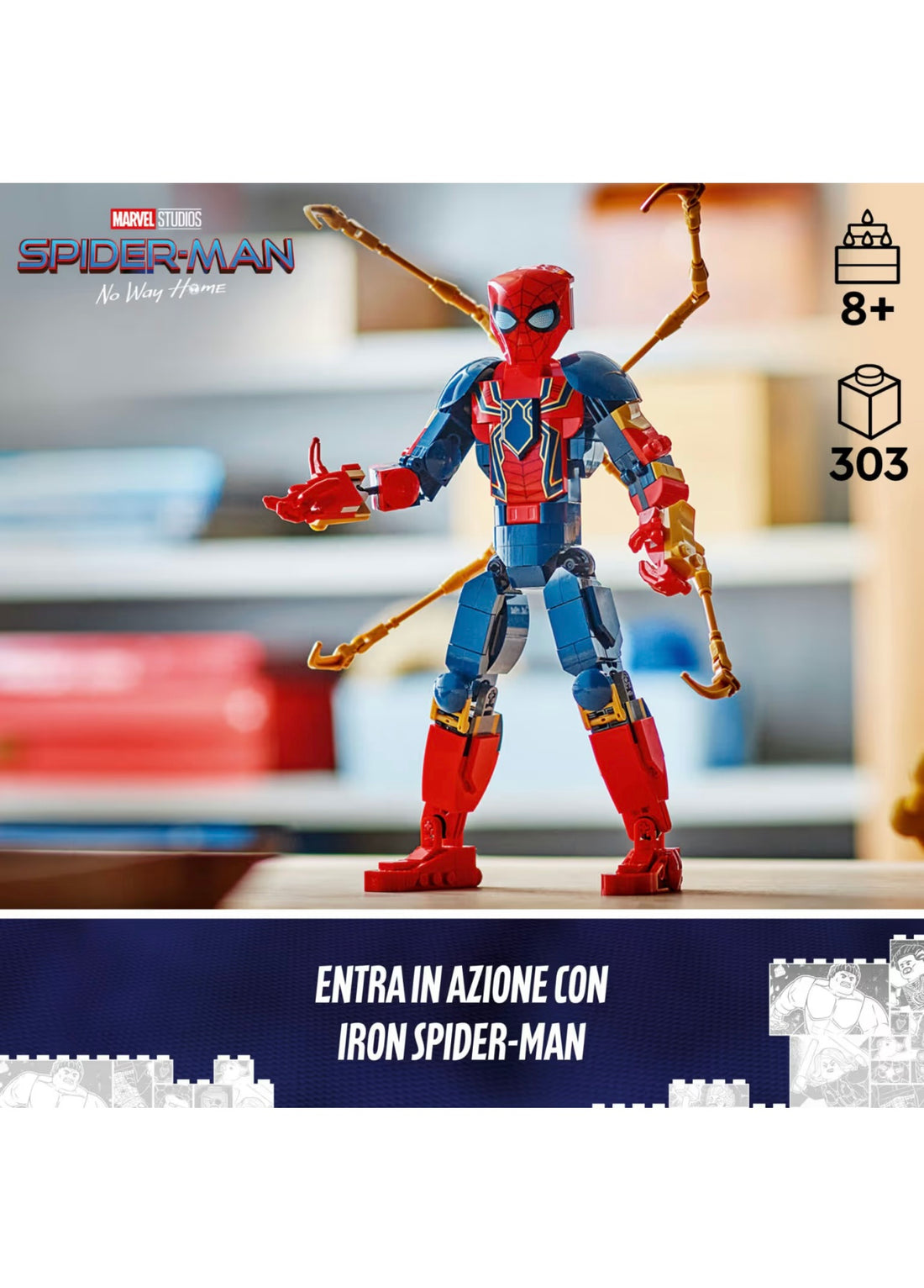 Lego- Marvel personaggio costruibile Iron Spider Man