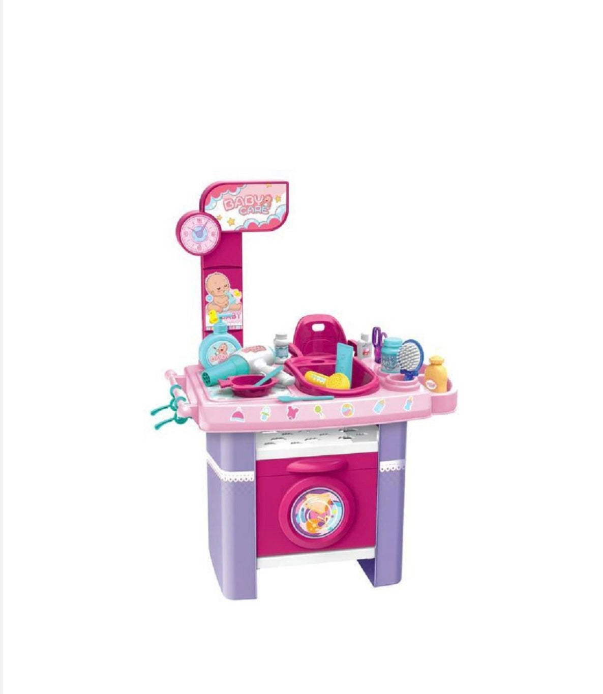 Birby- Baby care nursery con 28 accessori e phon funzionante