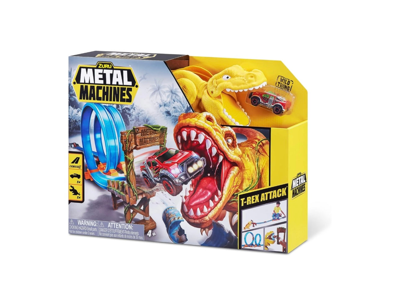 Metal Machines- pista t-rex triplo loop con auto inclusa