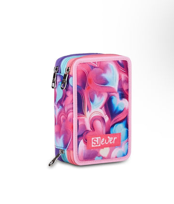 SJ Ever- Astuccio 3 zip completo Pink beat 2026/27