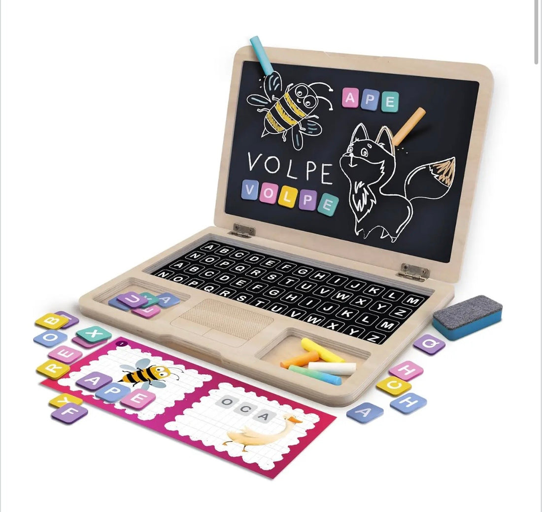 Carotina- Gli utilissimi il mio primo laptop in legno