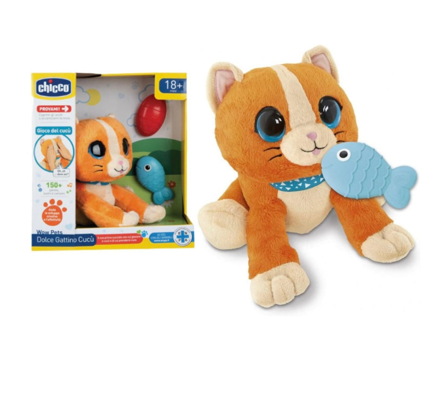 Chicco- Peluche gattino interattivo dolce cucù