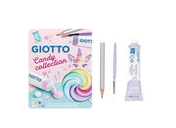 Giotto Candy Collection- Colori a tempere x7 con accessori