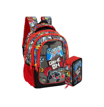 Julian Ross- Zaino multi round gamer squad+ astuccio 3 zip completo 2026/27