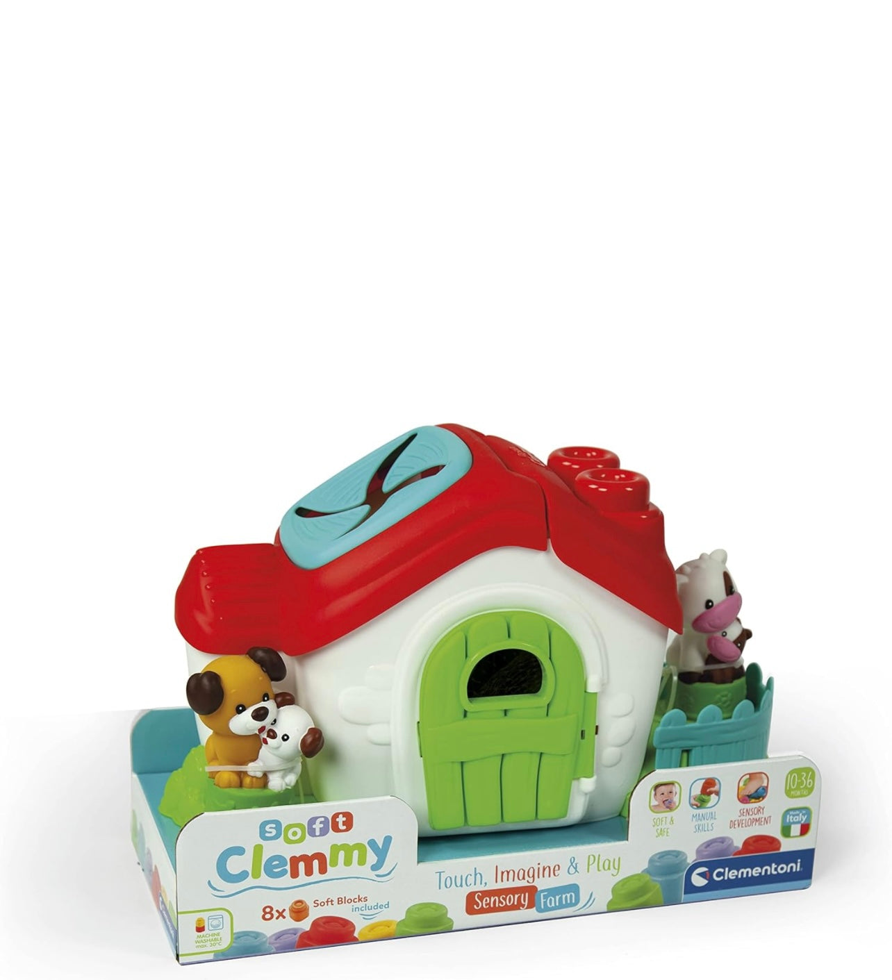 Clementoni- Soft clemmy fattoria sensoriale con Mattoncini
