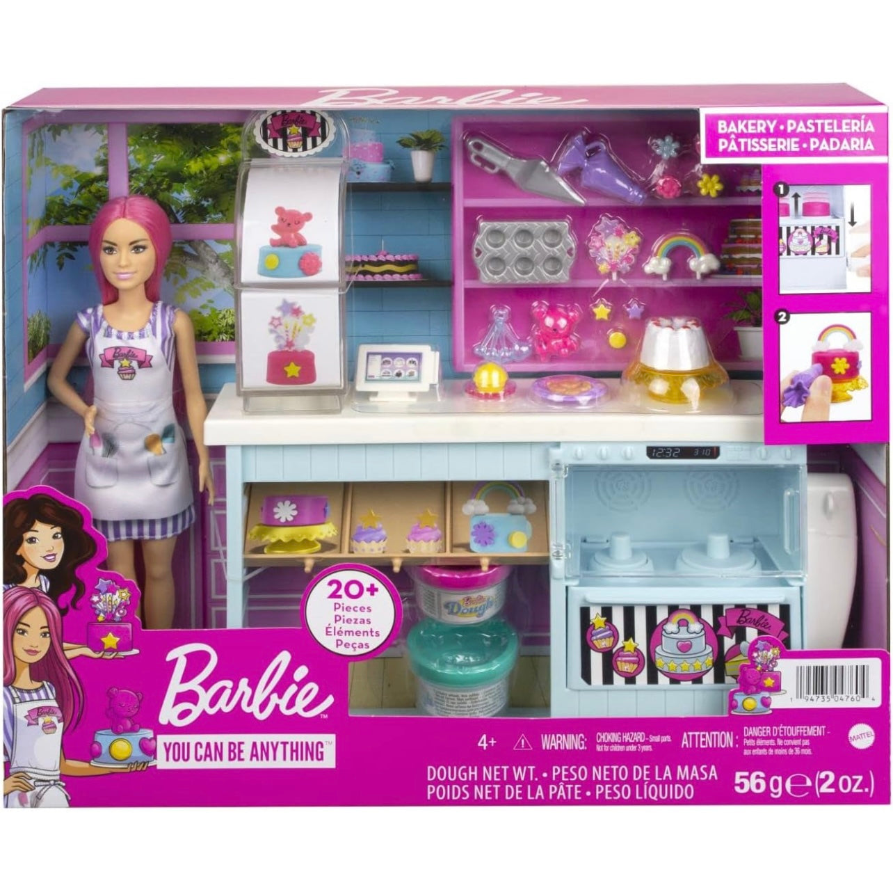 Barbie - Playset pasticceria con accessori