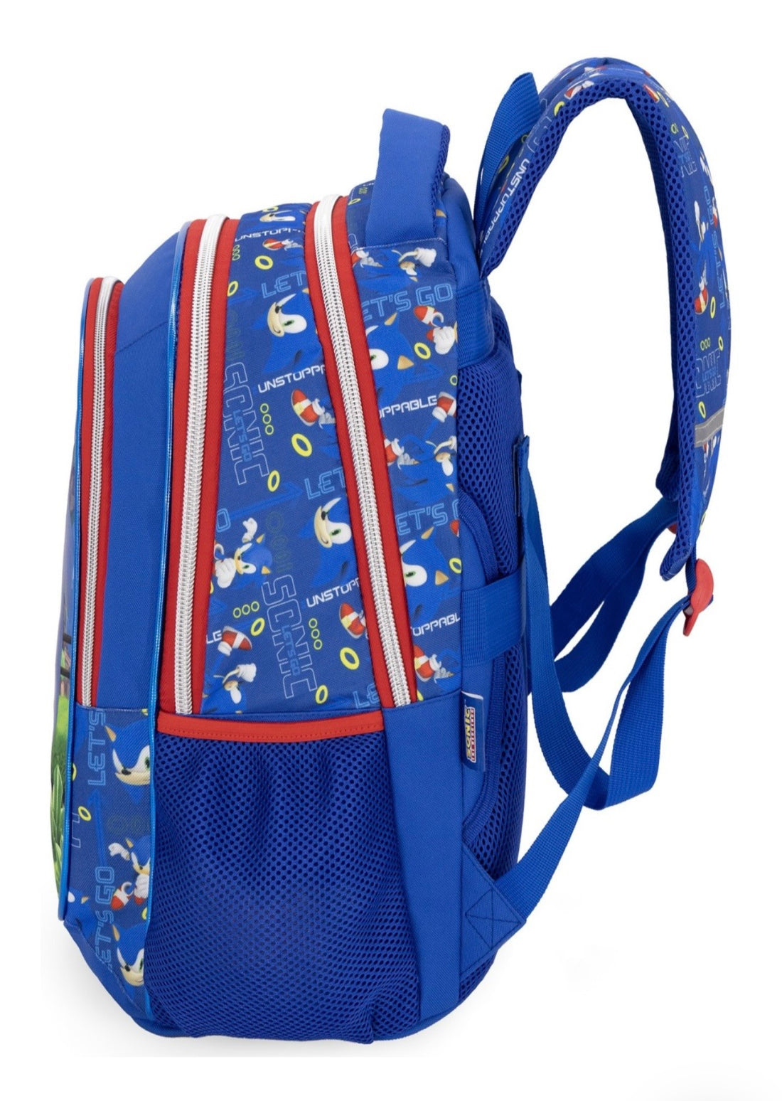 Sonic- Kit scuola zaino+ astuccio 3 zip completo 2026/27