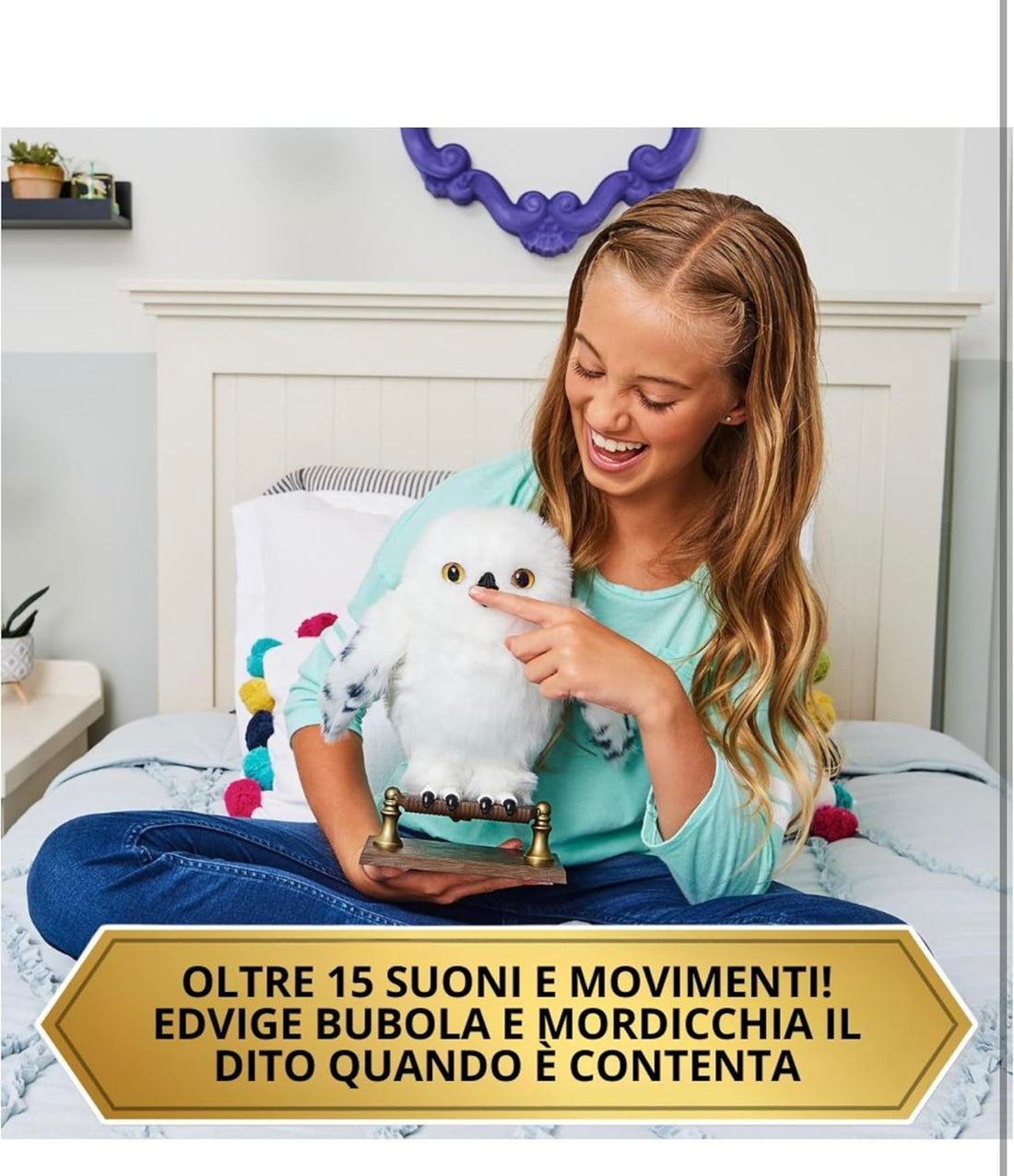 Harry Potter- Edvige parlante peluche con accessori interattiva