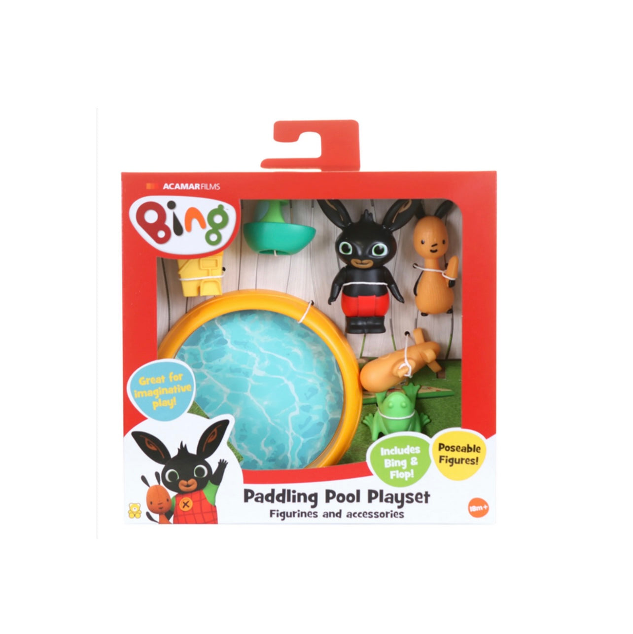 Bing- play set tutti in piscina con accessori e 2 personaggi