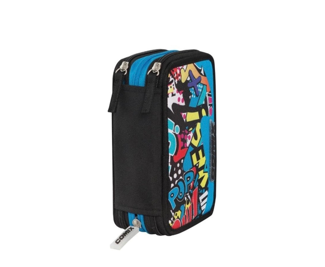 Comix Wave- Astuccio 3 zip completo street world