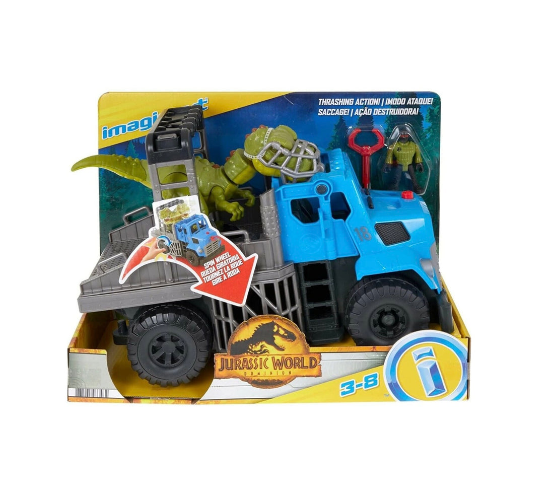 Imaginext- Jurassic world veicolo cattura dinosauri
