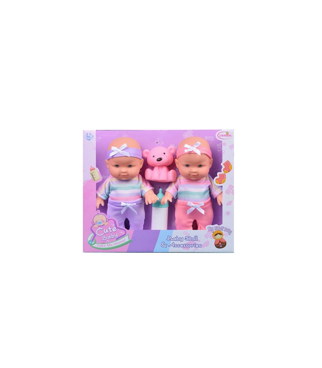 Coppia Bebè- con accessori 22cm