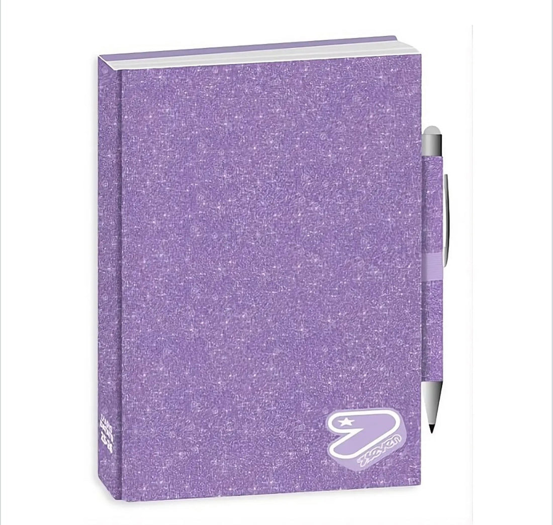Seven- Diario datato 12 mesi glitter shiny  con penna inclusa 2026/27