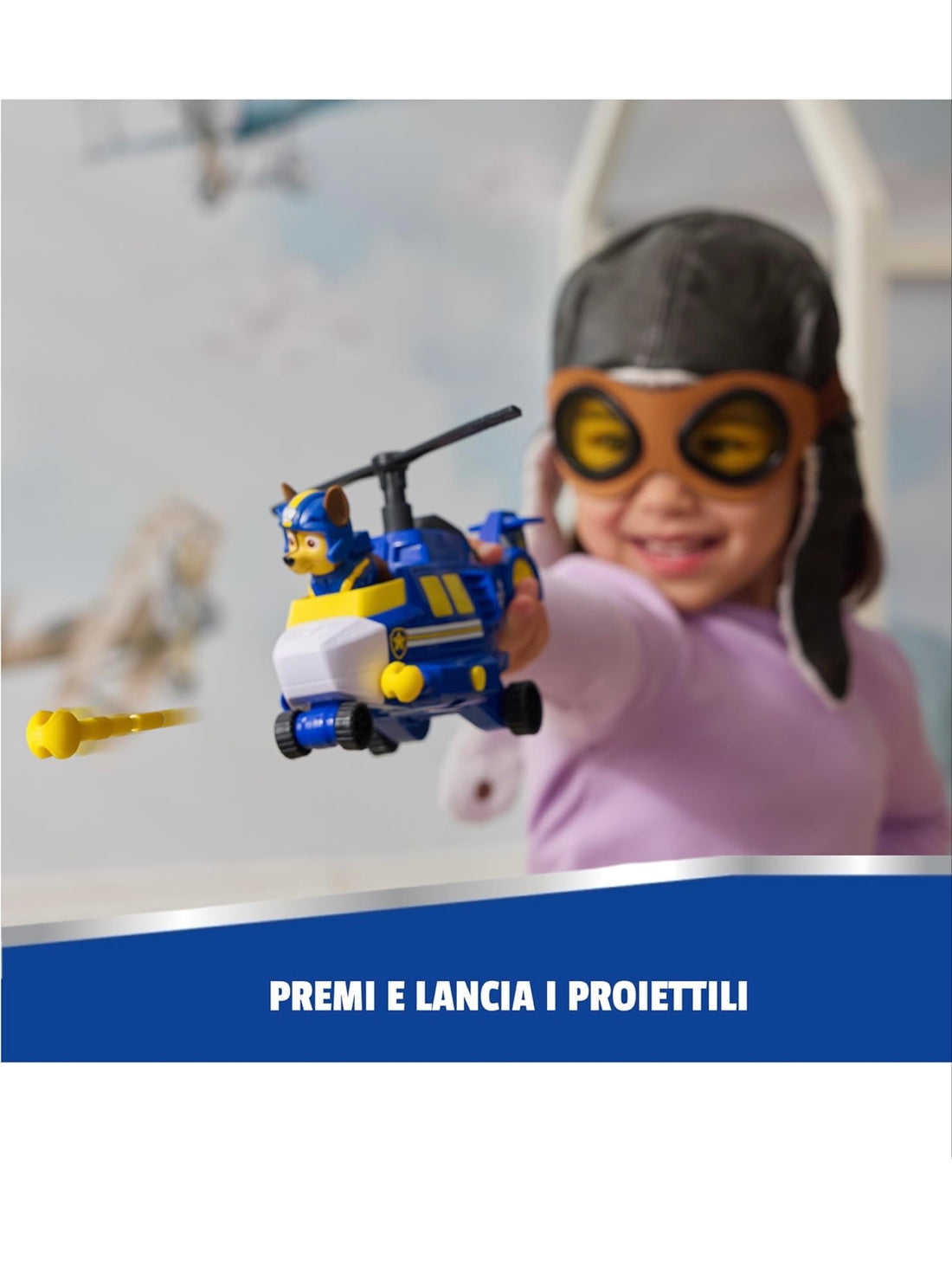 Paw Patrol- Air rescue Chase con lanciatore