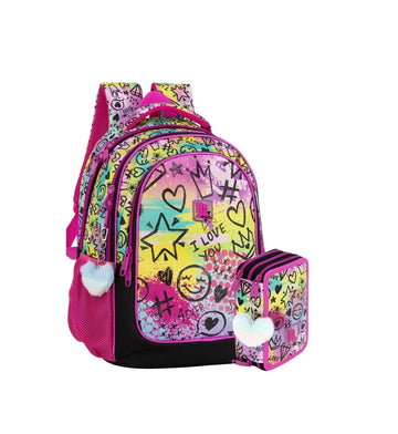 Julian Ross- Zaino multi round Shiny mood+ astuccio 3 zip completo 2026/27