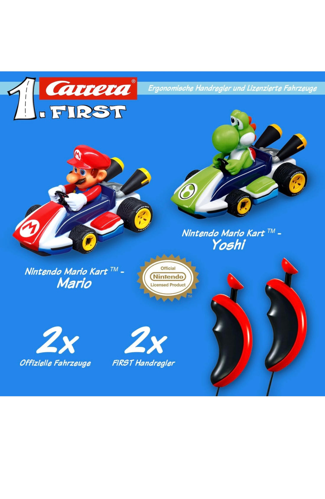 Carrera- pista Mario Kart first con Yoshi