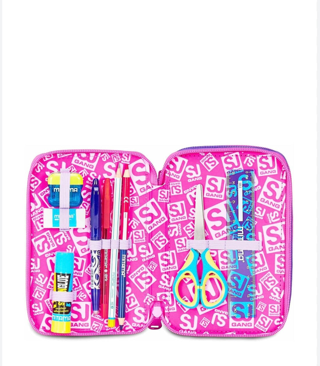 Sj Gang Girl- Astuccio 3 zip completo Farfalle 2025/26