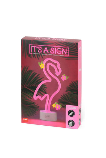 IT'S A SIGN- FENICOTTERO LAMPADA LED EFFETTO NEON