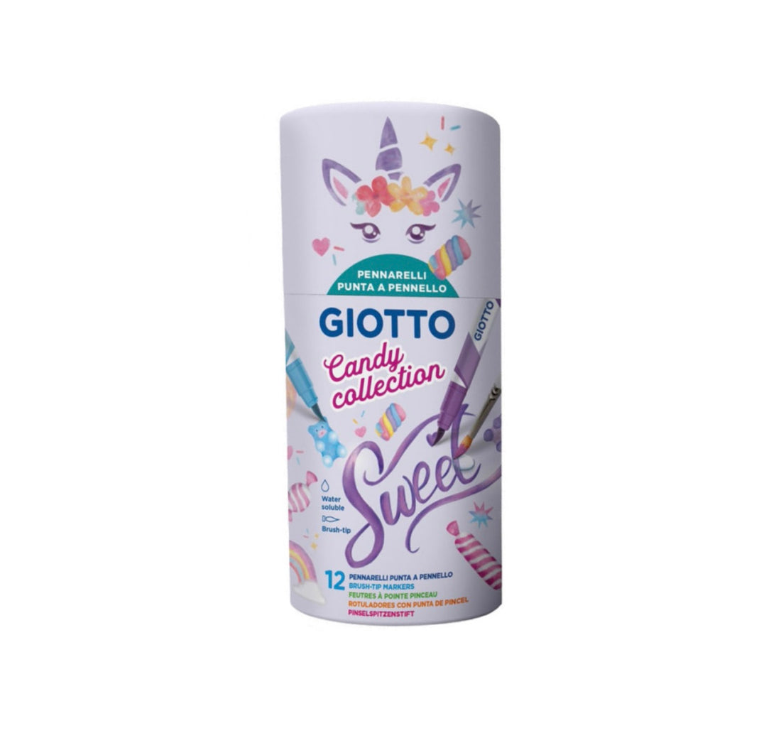 Giotto Candy Collection- Tubo 12 soft brush acquarellabili