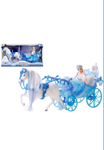 Principessa ghiaccio- con carrozza camminante con suoni