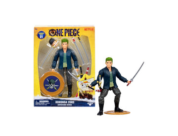 One Piece- Zoro con accessori sciabole/viso intercambiabili