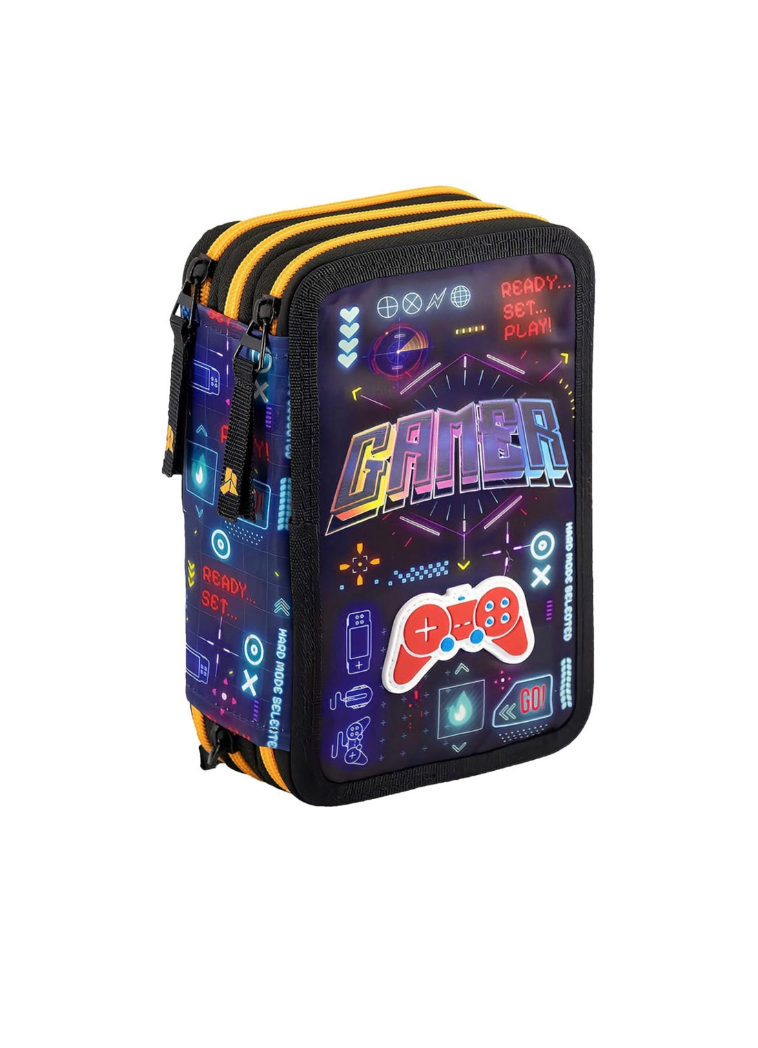 Julian Ross- Schoolpack Zaino Gamer+astuccio 3 zip completo