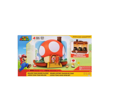 Super Mario- Casa fungo 4 funzioni interattive con Toad incluso