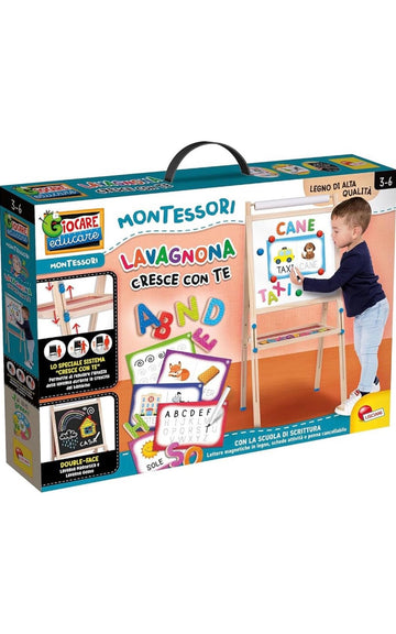 Montessori- Lavagnona legno cresci con te