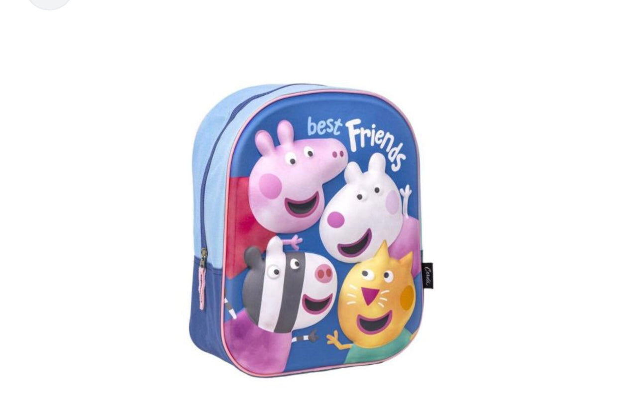 Peppa Pig- Zainetto asilo 3D Peppa and Friends
