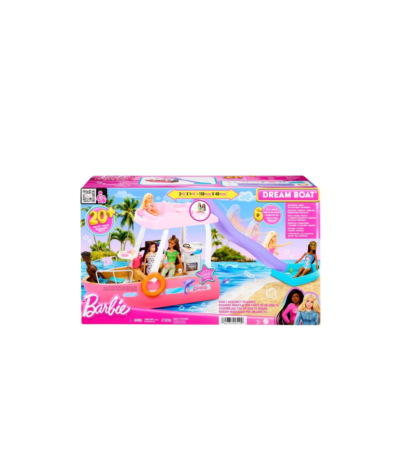 Barbie- La barca dei sogni di Barbie con accessori