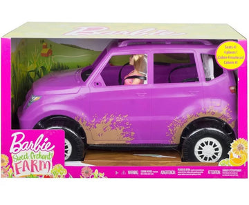 Barbie- play set Suv farm con bambola inclusa