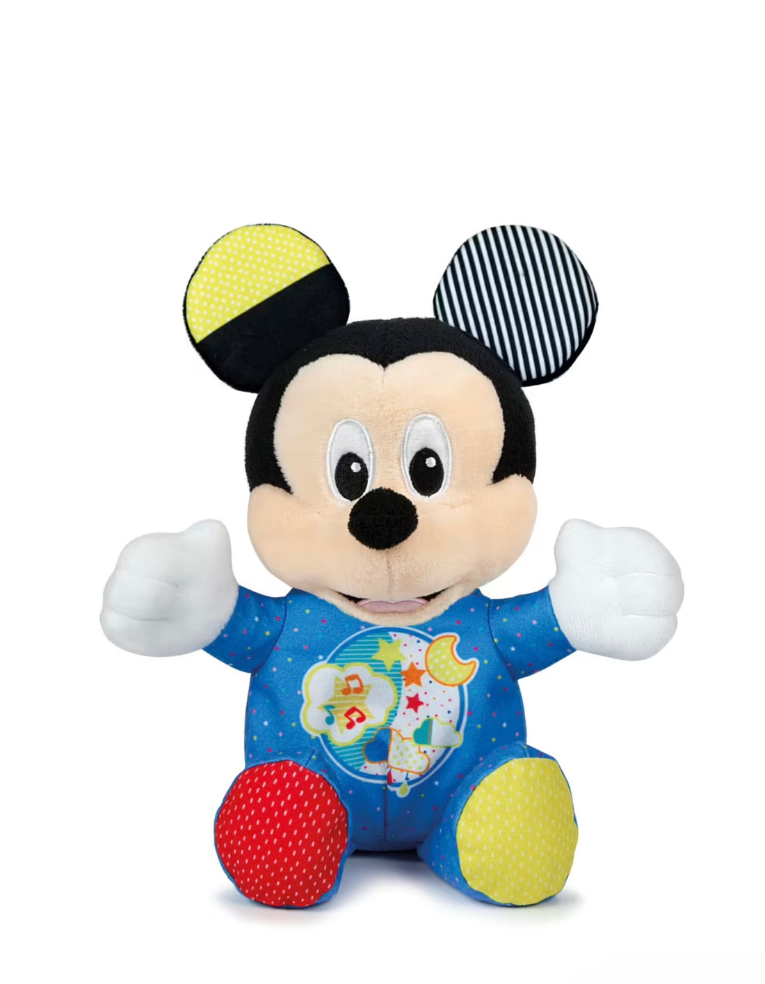 Baby Clementoni- Disney Mickey Mouse peluche interattivo ninna nanna luci e melodie