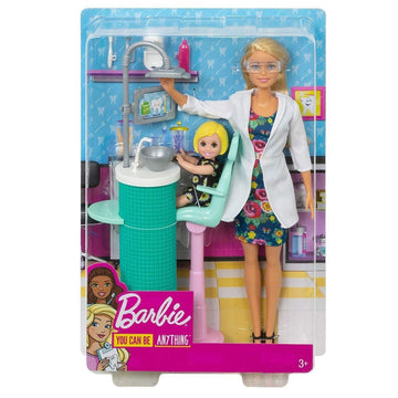 Barbie in carriera - play set dentista con Barbie Mini e accessori