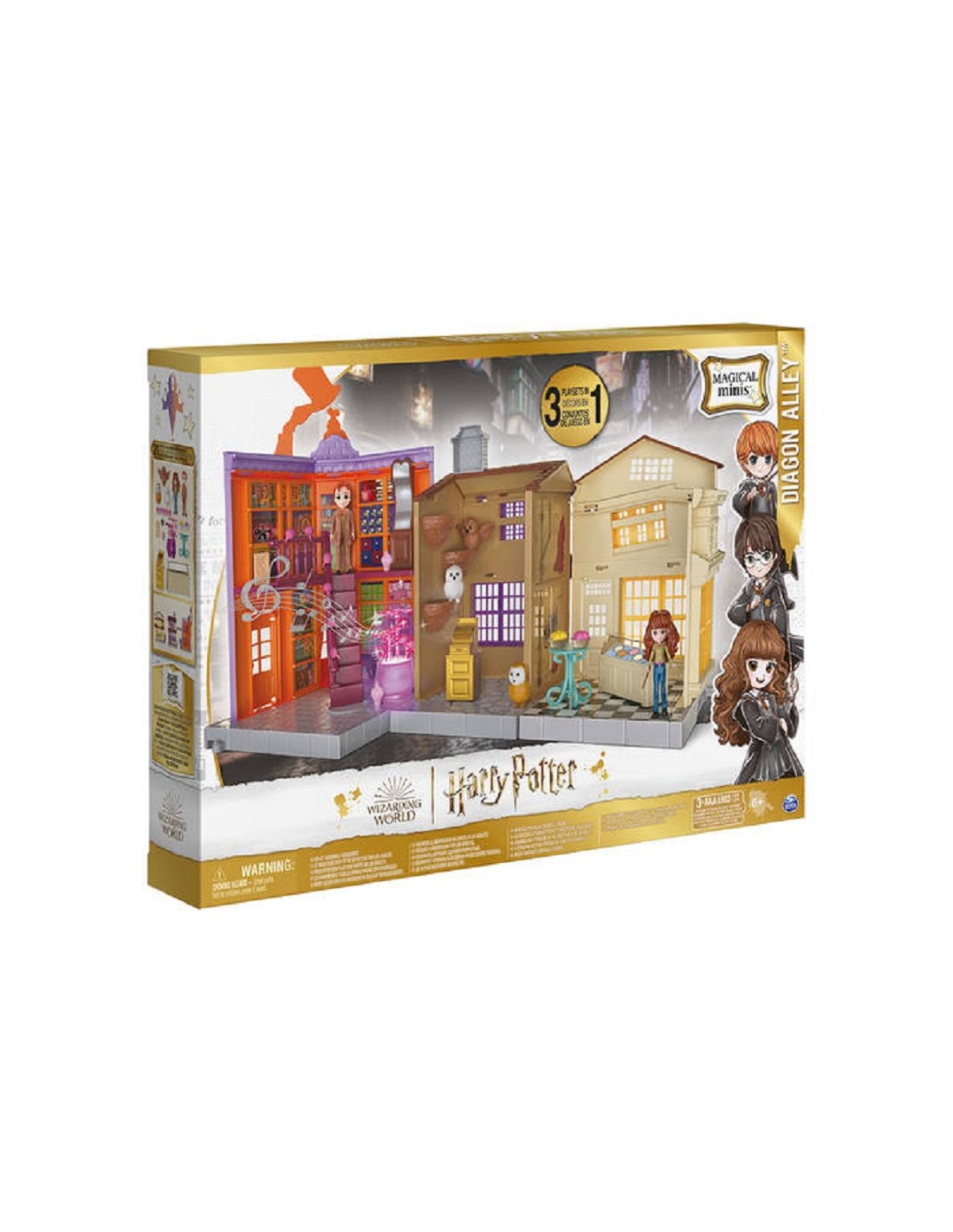 HARRY POTTER- PLAY SET DIAGON ALLEY 3IN1 CON SUONI E ACCESSORI E PERSONAGGI