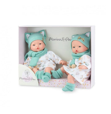Gemellini Pitus- Coppia di bambole realistiche 40cm