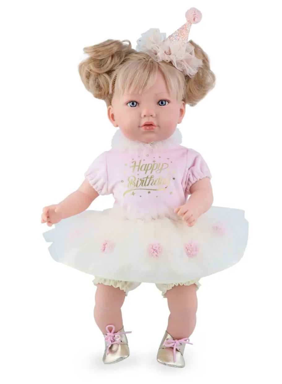 Alina Party- Bambola realistica 45 cm corpo morbido