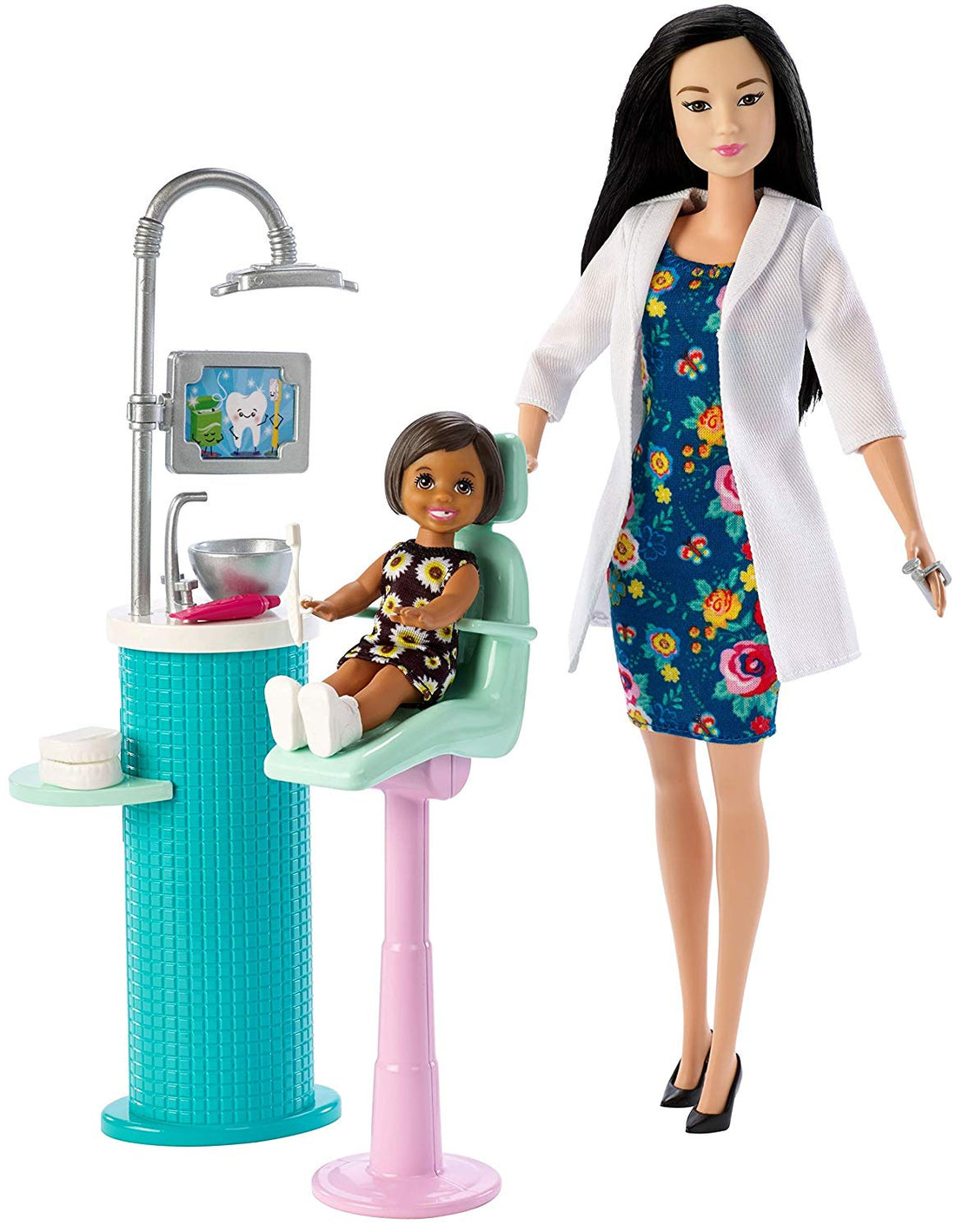 Barbie in carriera- Barbie dentista con Barbie Mini e accessori